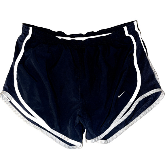 Nike Tempo Shorts Womens Small Black White Trim Workout Running Gym Athletic 3"* - Picture 1 of 4